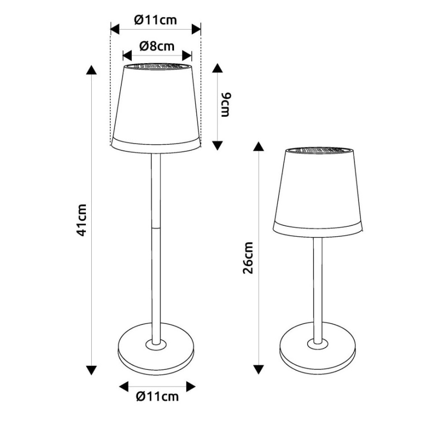 Globo - Ηλιακό φωτιστικό LED LED/0,6W/3V 3000K IP44 1200 mAh χαλκός
