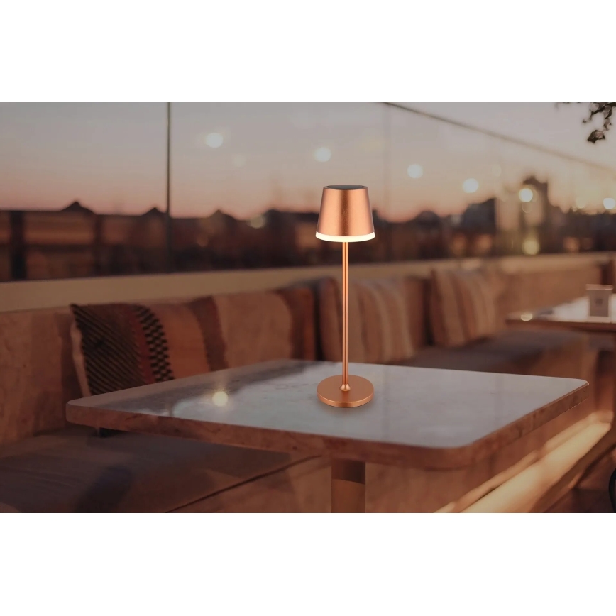 Globo - Ηλιακό φωτιστικό LED LED/0,6W/3V 3000K IP44 χαλκός