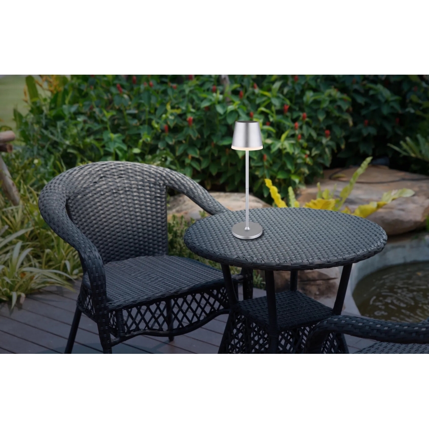 Globo - Ηλιακό φωτιστικό LED LED/0,6W/3V 3000K IP44 ματ χρώμιο