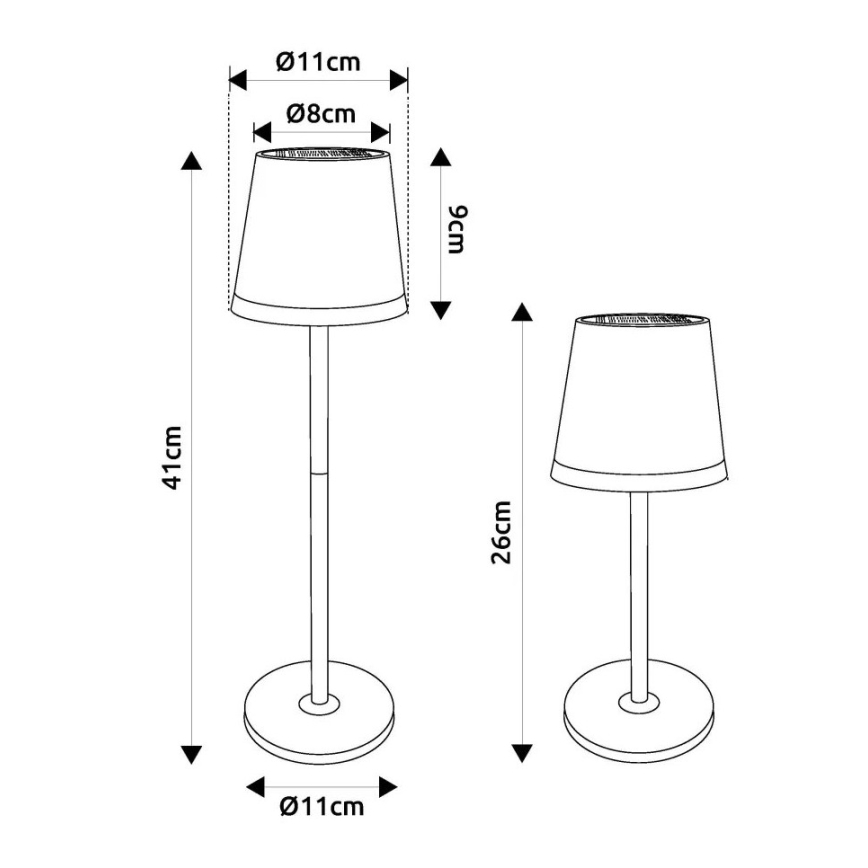 Globo - Ηλιακό φωτιστικό LED LED/0,6W/3V 3000K IP44 ματ χρώμιο