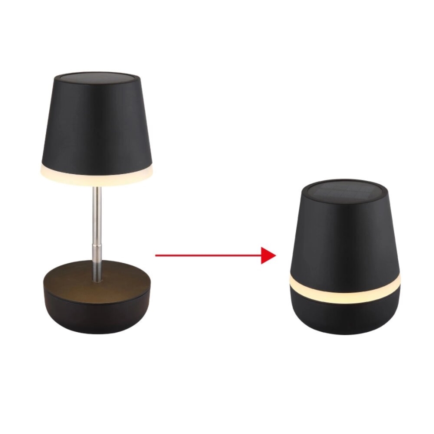 Globo - Ηλιακό φωτιστικό LED 10xLED/0,06W/3V IP44 800 mAh μαύρο