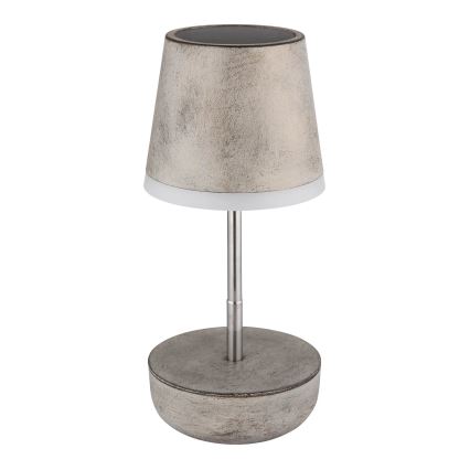 Globo - Ηλιακό φωτιστικό LED 10xLED/0,06W/3V IP44 800 mAh γκρι