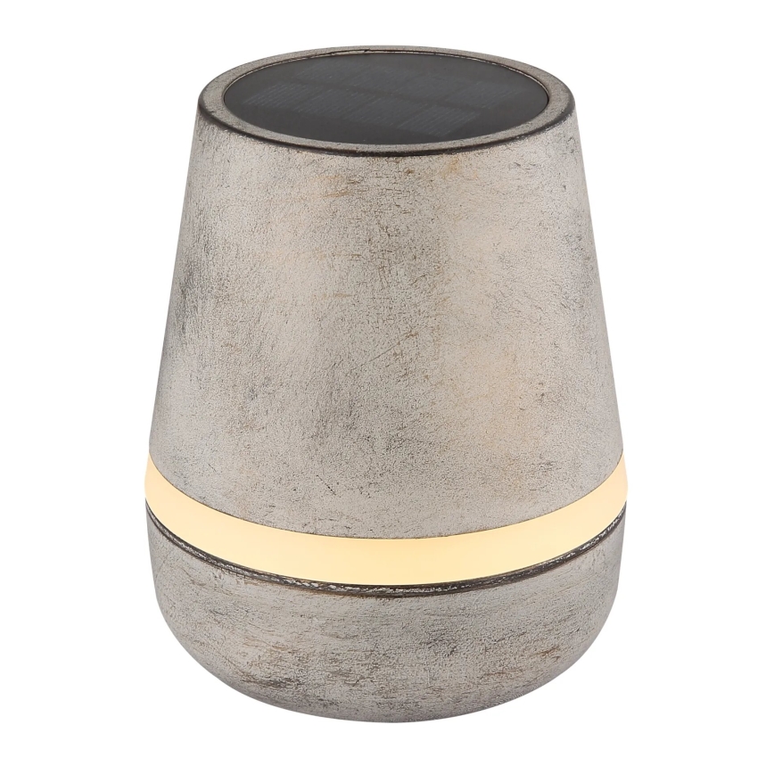 Globo - Ηλιακό φωτιστικό LED 10xLED/0,06W/3V IP44 800 mAh γκρι