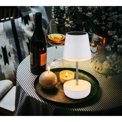 Globo - Ηλιακό φωτιστικό LED 10xLED/0,06W/3V IP44 800 mAh λευκό