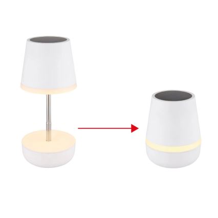 Globo - Ηλιακό φωτιστικό LED 10xLED/0,06W/3V IP44 800 mAh λευκό