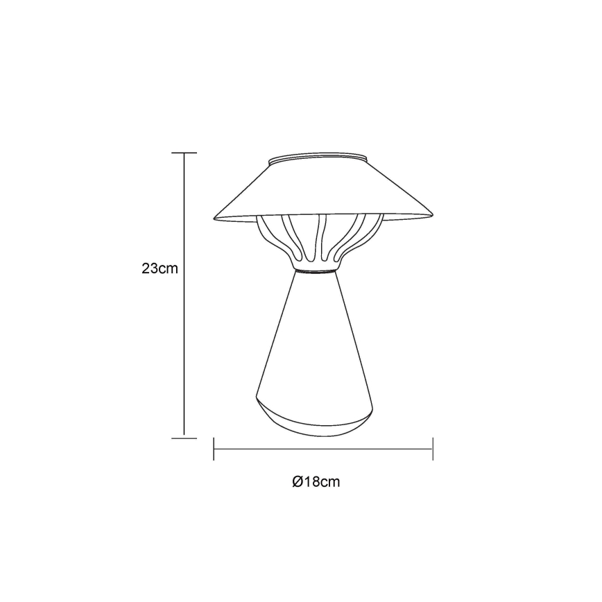 Globo - Ηλιακό φωτιστικό LED 10xLED/0,06W/1,2V IP44 600 mAh καφέ