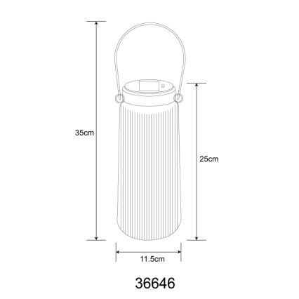 Globo - Ηλιακό φωτιστικό LED 2xLED/0,5W/3V 3000K IP44