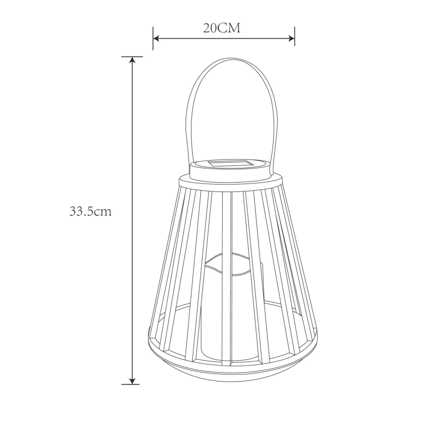 Globo - LED Ηλιακό φωτιστικό LED/0,06W/3V 3200K IP44