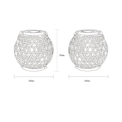Globo - Ηλιακό φωτιστικό LED LED/0,02W/3V IP44