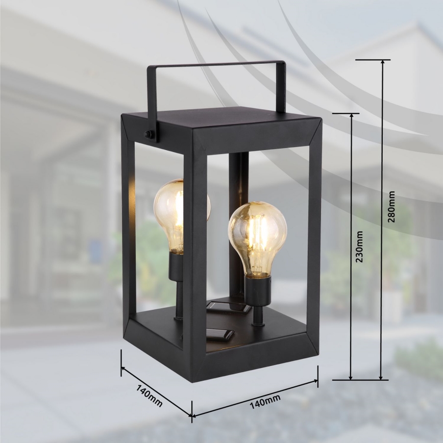 Globo - LED Ηλιακό φωτιστικό 2xLED/0,06W/3V IP44