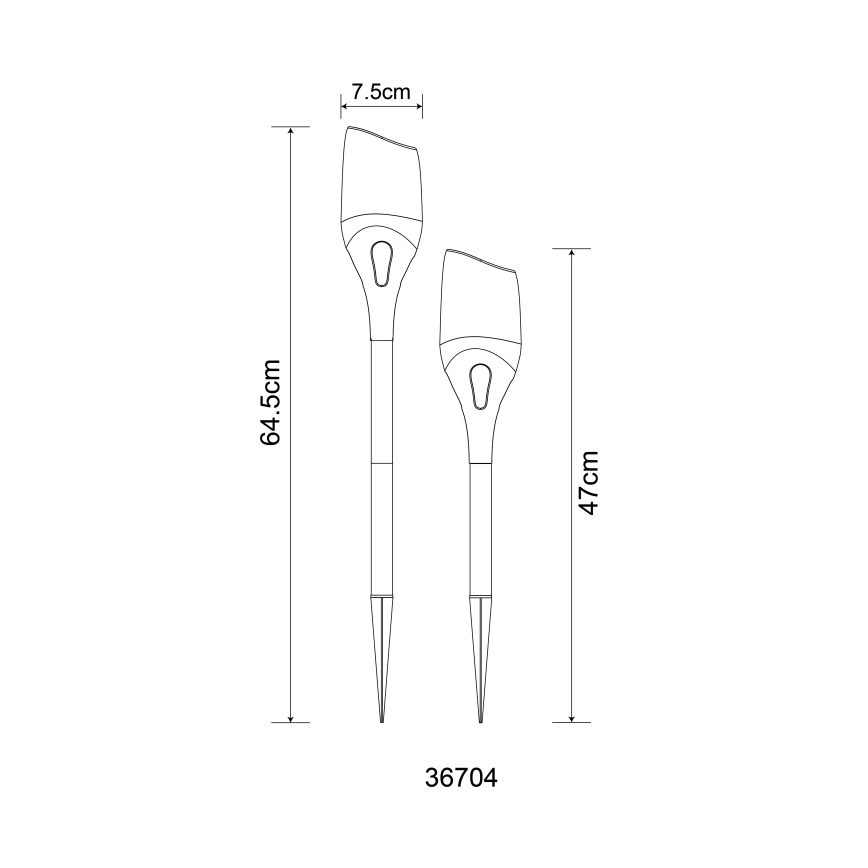 Globo - Ηλιακό φωτιστικό LED LED/2,4W/3V 1600K IP44 800 mAh