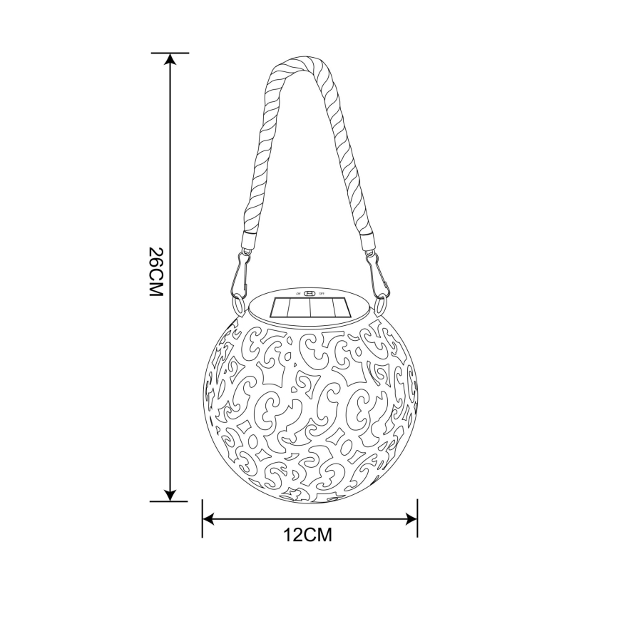 Globo - Ηλιακό φωτιστικό LED LED/0,06W/3,2V IP44 200 mAh