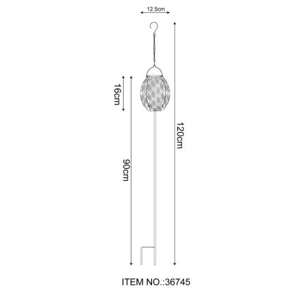 Globo - Ηλιακό φωτιστικό LED 3σε1 LED/0,06W/3,2V 3000K IP44