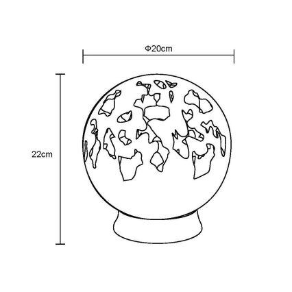 Globo - LED Ηλιακό διακοσμητικό LED/0,06W/3V IP44