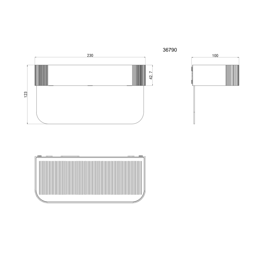 Globo - Ηλιακή LED πινακίδα αριθμού κατοικίας LED/6W/3,7V IP54 1800 mAh