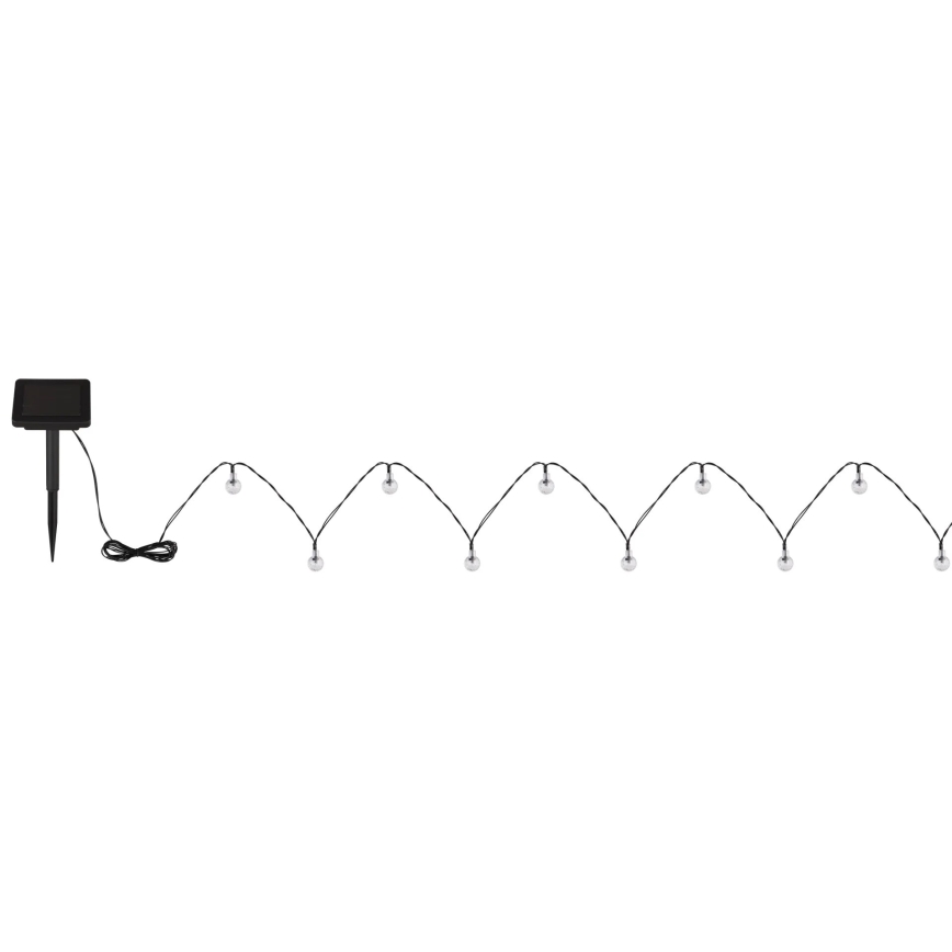 Globo - Ηλιακά λαμπάκια LED 20xLED/0,06W/3,2V 285 cm IP44 600 mAh