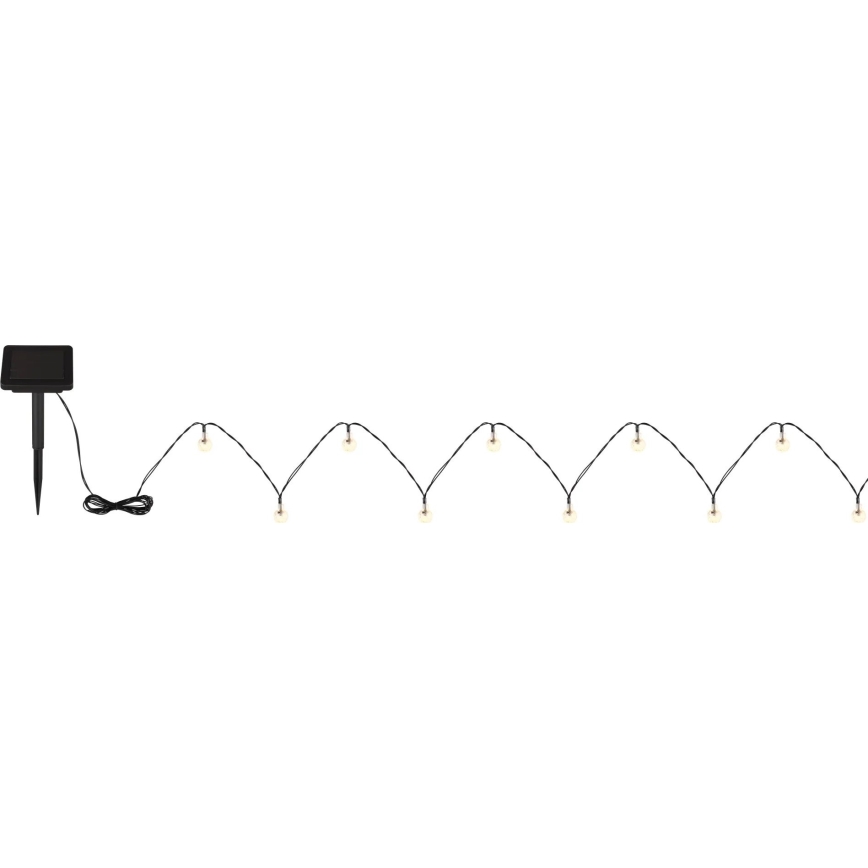 Globo - Ηλιακά λαμπάκια LED 20xLED/0,06W/3,2V 285 cm IP44 600 mAh