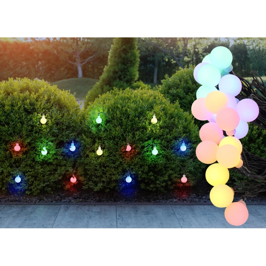 Globo - Ηλιακή γιρλάντα LED 20xLED/1,2V IP44 300 mAh 5,8 m