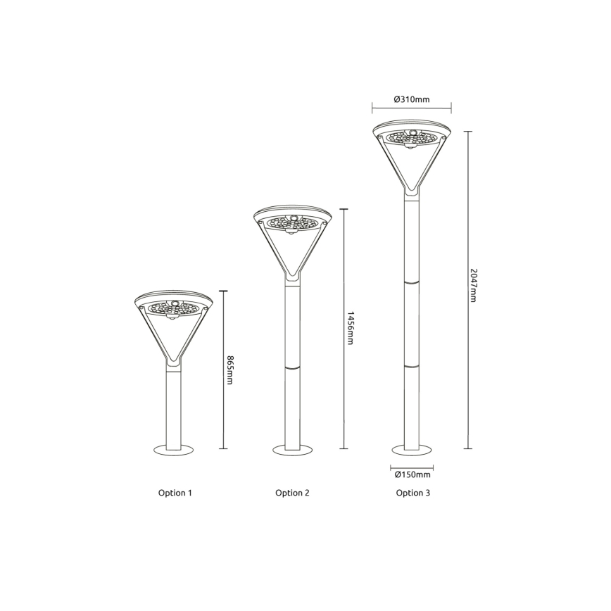 Globo - Ηλιακό LED φωτιστικό LED/18W/3,7V 8000 mAh IP54