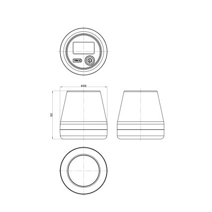 Globo - Ηλιακό φωτιστικό LED RGB LED/0,2W/3,7V IP44 1200 mAh