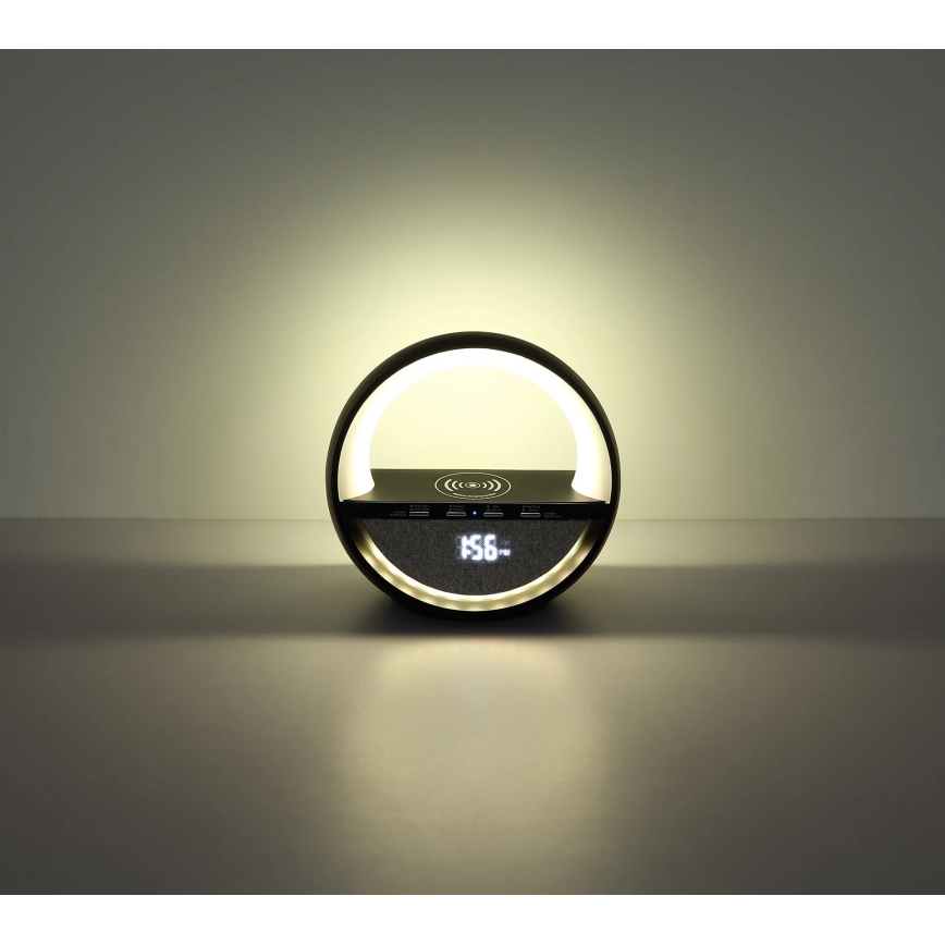 Globo - LED RGB επαναφορτιζόμενη επιτραπέζια λάμπα αφής με ενσωματωμένο ηχείο LED/3,5W/5V 1800 mAh