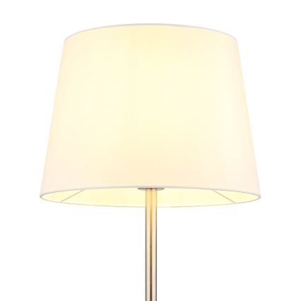 Globo - Επιδαπέδιο φωτιστικό 1xE27/40W/230V λευκό/ματ χρώμιο