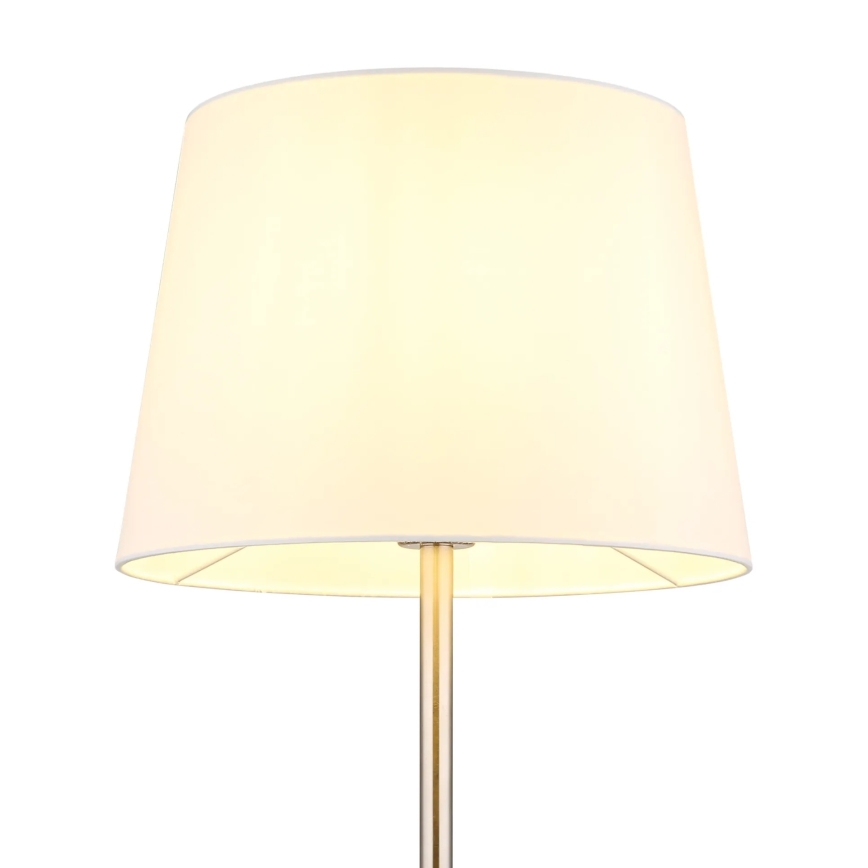Globo - Επιδαπέδιο φωτιστικό 1xE27/40W/230V λευκό/ματ χρώμιο