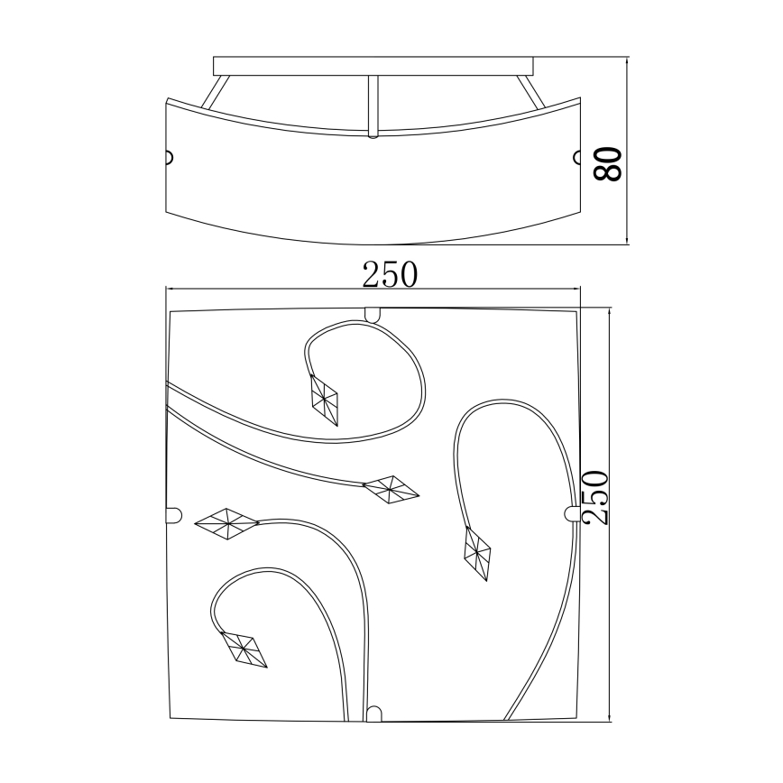 Globo - Φως οροφής 1xE27/60W/230V
