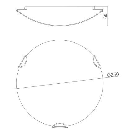 Globo - Φως οροφής 1xE27/60W/230V