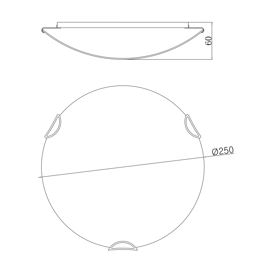 Globo - Φως οροφής 1xE27/60W/230V