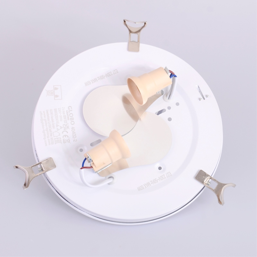 Globo - Φως οροφής 2xE27/60W/230V