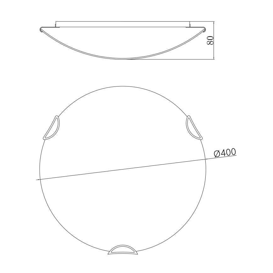 Globo - Φως οροφής 3xE27/60W/230V