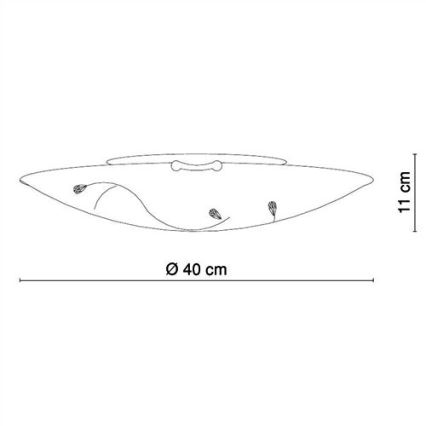 Globo - Φως οροφής 3xE27/40W/230V