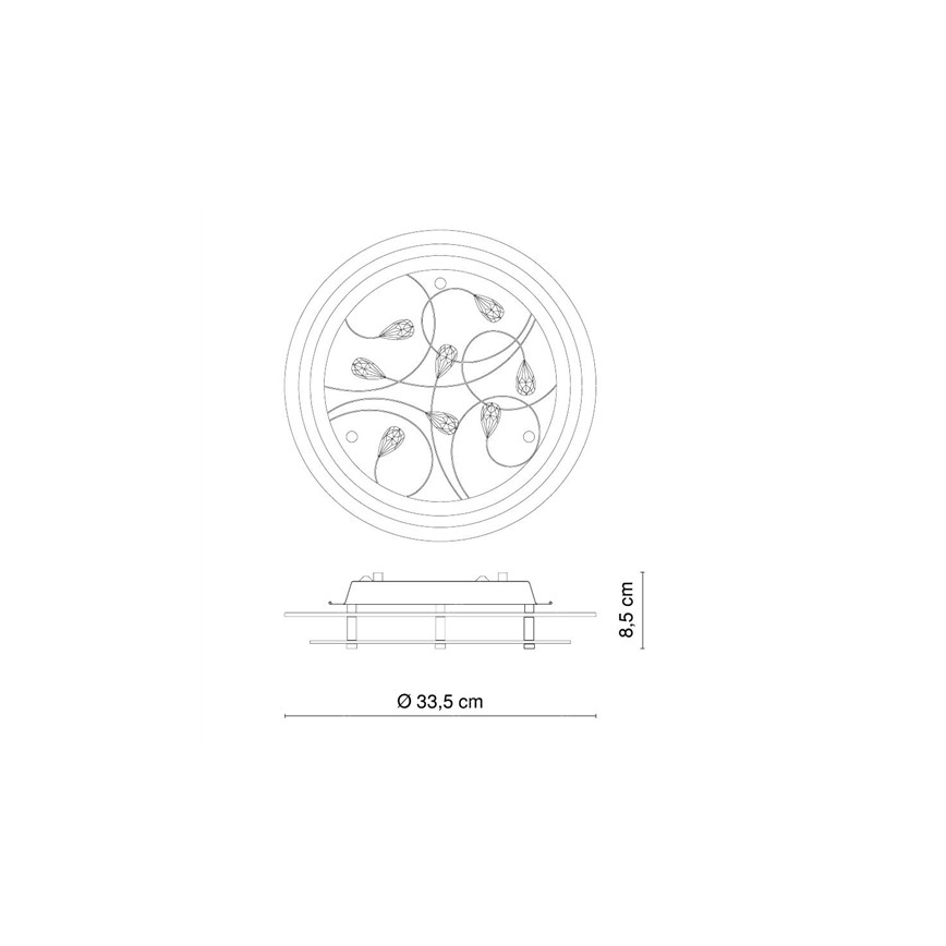 Globo - Φως οροφής 2xE27/40W/230V