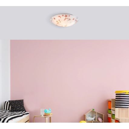 Globo - Φωτιστικό οροφής 2xE27 ILLUS/60W/230V, διάμετρος 40 εκ.