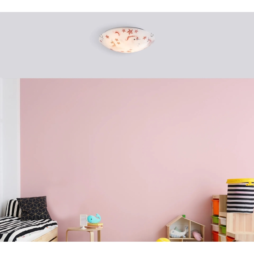 Globo - Φωτιστικό οροφής 2xE27 ILLUS/60W/230V, διάμετρος 40 εκ.