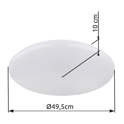Globo - Φωτιστικό οροφής LED LED/24W/230V διάμετρος 49,5 cm λευκό