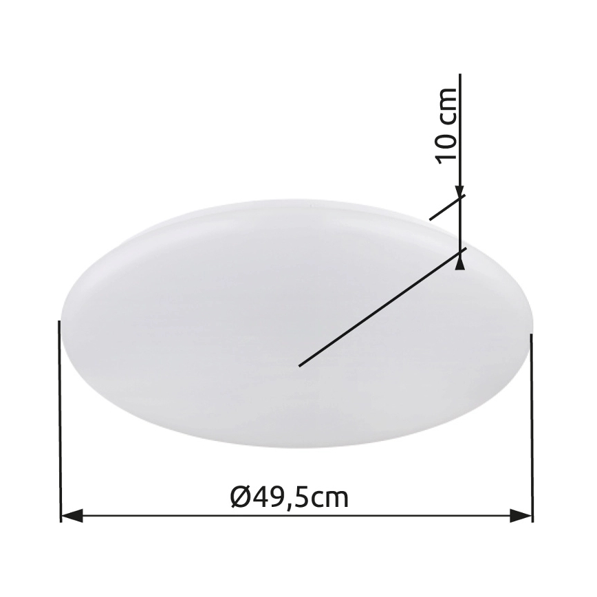 Globo - Φωτιστικό οροφής LED LED/24W/230V διάμετρος 49,5 cm λευκό