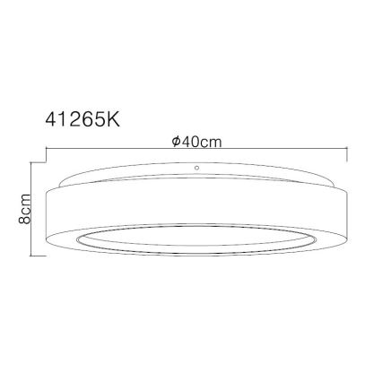 Globo - Φωτιστικό οροφής LED LED/24W/230V διάμετρος 40 cm 4000K λευκό