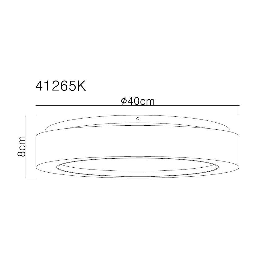 Globo - Φωτιστικό οροφής LED LED/24W/230V διάμετρος 40 cm 4000K λευκό