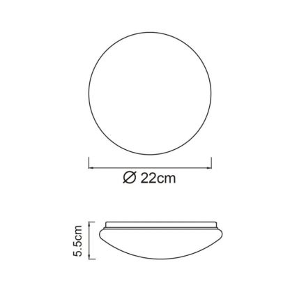 Globo - Φωτιστικό οροφής LED/8W/230V 4000K Ø 55 cm