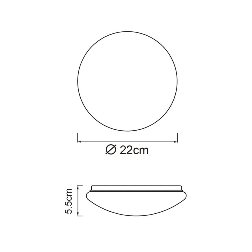 Globo - Φωτιστικό οροφής LED/8W/230V 4000K Ø 55 cm