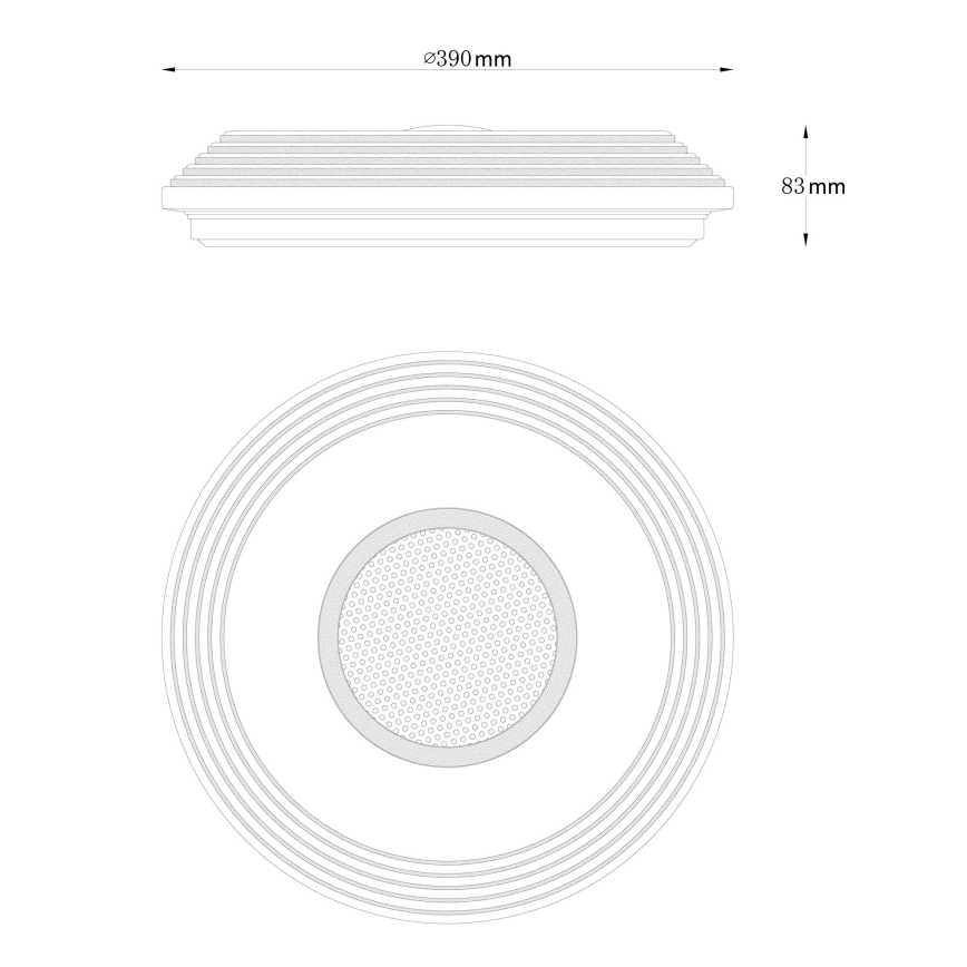 Globo - LED Dimmable φωτιστικό οροφής LED/24W/230V 2700-6500K + τηλεχειριστήριο