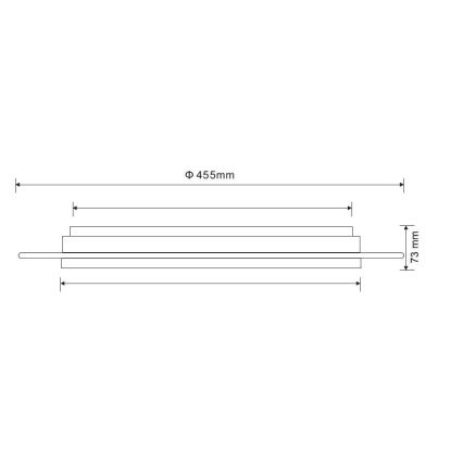 Globo - LED Dimmable φωτιστικό οροφής LED/30W/230V 3000-6500K + τηλεχειριστήριο