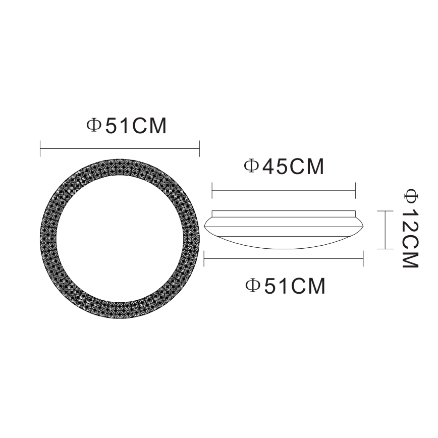 Globo - LED Dimmable φωτιστικό οροφής LED/40W/230V 3000-6000K + τηλεχειριστήριο
