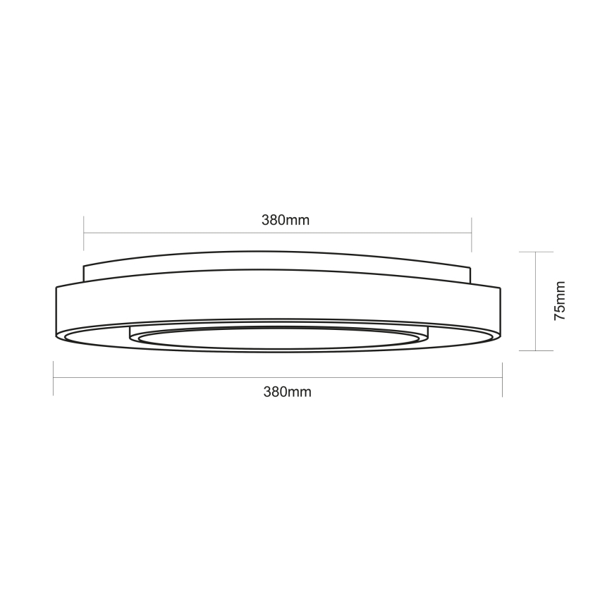 Globo - RGBW Φωτιστικό οροφής dimming LED/24W/230V 3000-6500K+ τηλεχειριστήριο
