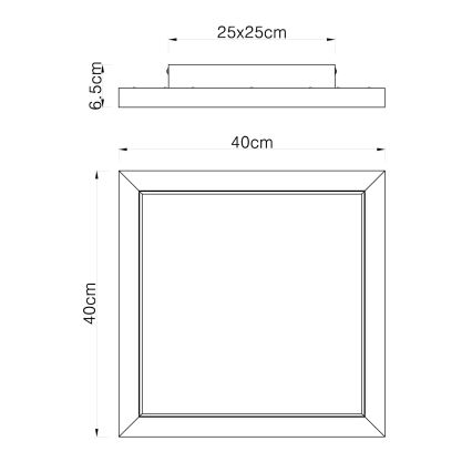 Globo - LED RGBW Dimmable φωτιστικό οροφής LED/24W/230V 2700-6000K + τηλεχειριστήριο