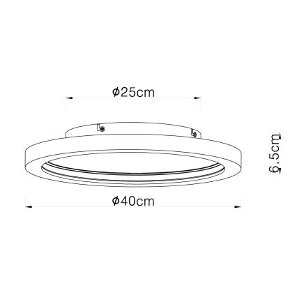 Globo - LED RGBW Dimmable φωτιστικό οροφής LED/24W/230V 2700-6000K + τηλεχειριστήριο
