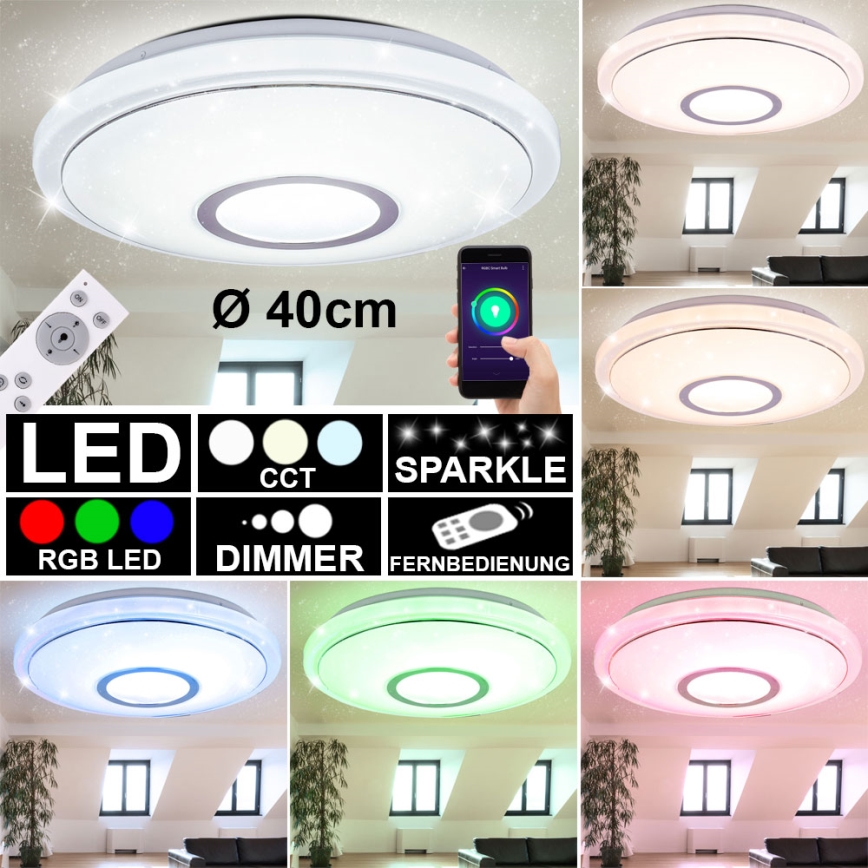 Globo - RGBW Φωτιστικό οροφής dimming LED/16W/230V 2700-6500K WiFi Tuya + τηλεχειριστήριο