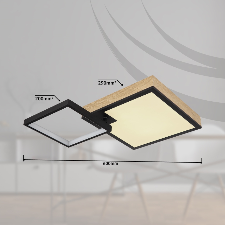 Globo - Ρυθμιζόμενο φωτιστικό LED RGBW LED/21W/230V + LED/3W 2700-6500K + τηλεχειριστήριο